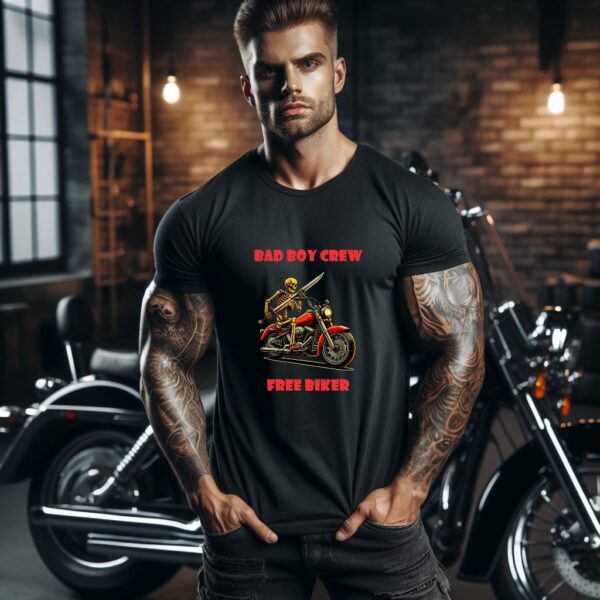 Bikershirt Rocker Bad Boy Crew Motiv 18