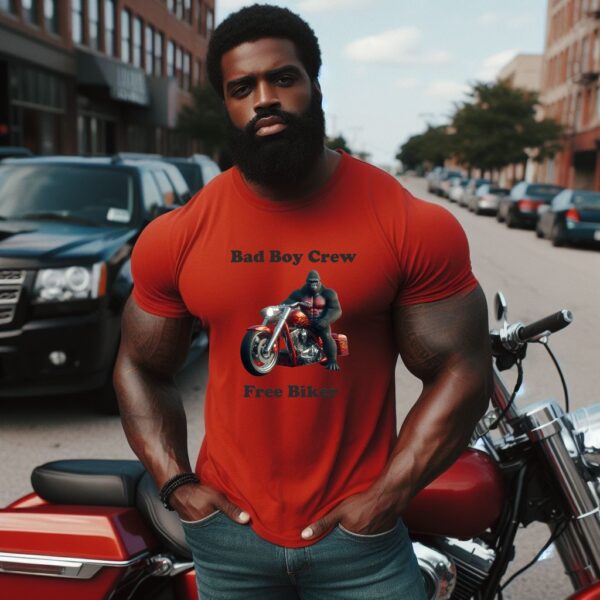 Bikershirt Rocker Bad Boy Crew BBC/rot1 – Bild 2